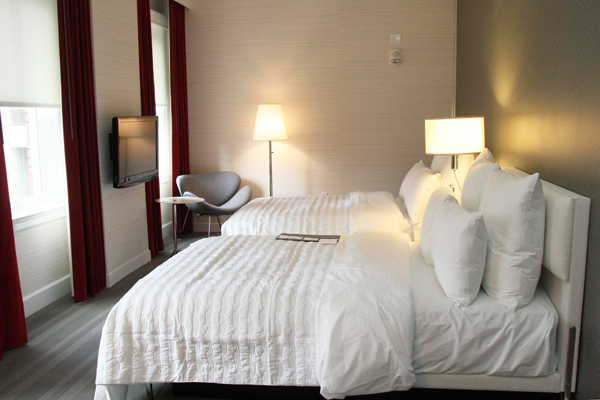 A guest room at Le Méridien.